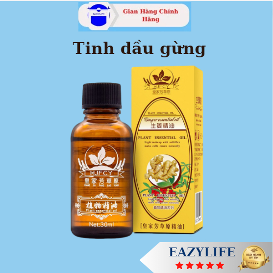 Tinh dầu gừng Eazylife hỗ trợ massage cơ thể giúp thư giãn và giảm căng thẳng
