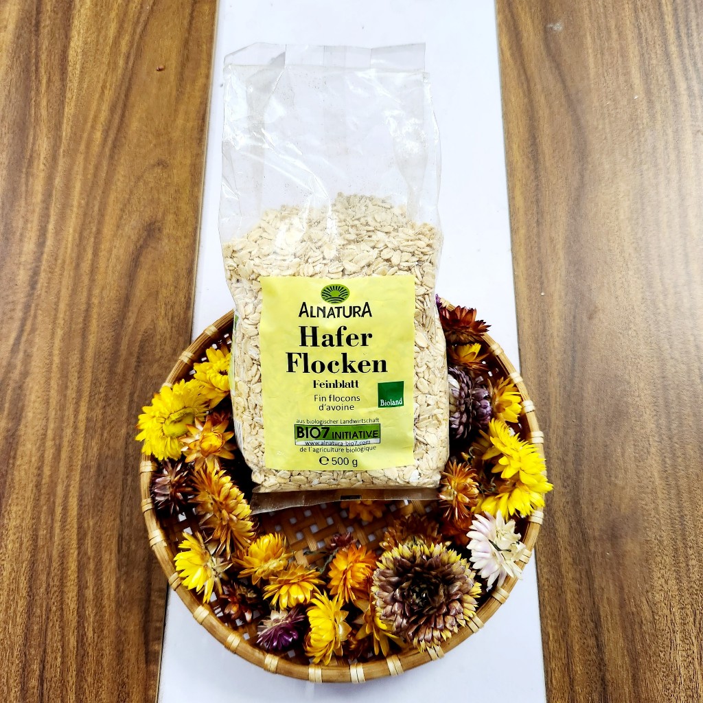 Yến mạch giảm cân Cán Dẹt & Cán mỏng Hafer Flocken 500gr