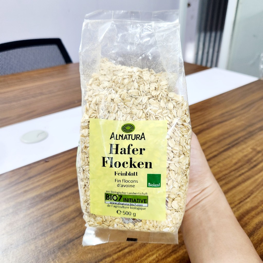Yến mạch giảm cân Cán Dẹt & Cán mỏng Hafer Flocken 500gr