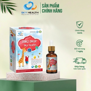 Vitamin D3 K2 Drop SKY HEALTH giúp bé cao lớn