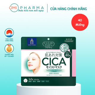 Mặt nạ dưỡng ẩm, làm dịu da cica clear turn kosé nhật bản