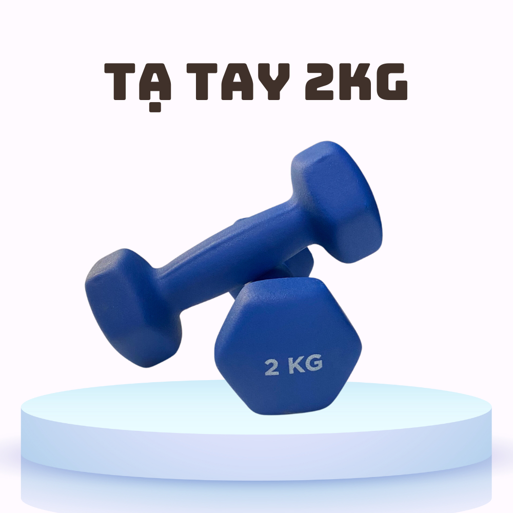 Tạ tay nam nữ lõi gang đặc bọc cao su tập gym yoga chống trơn trượt, xước vỡ sàn 3kg - 5kg