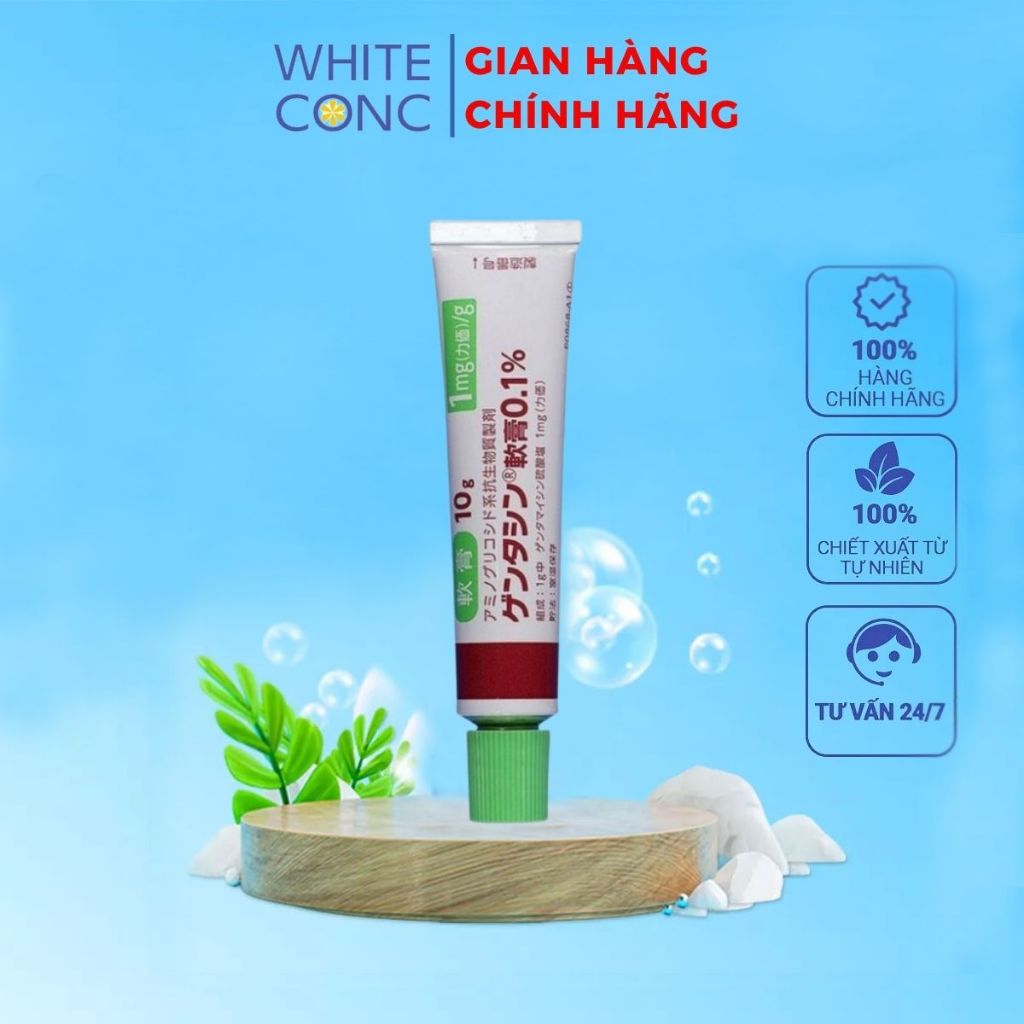 Kem mờ sẹo Gentacin Nhật Bản tuýp lẻ 10g - White Conc