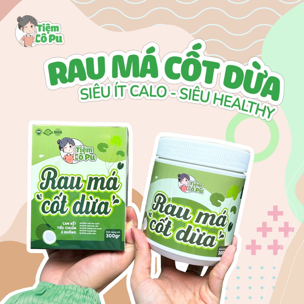 Bột Rau Má Cốt Dừa Ít Calo