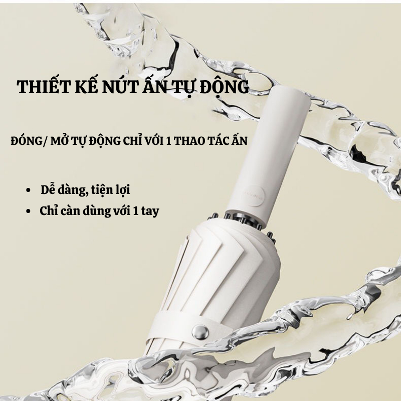 Ô Dù NAMIKO Dù Che Mưa Tự Động Đóng Mở 60 Nan Thép Chống Gỉ Cao Cấp