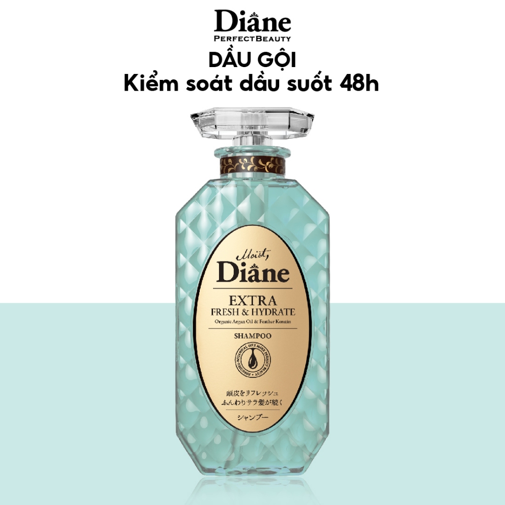 Dầu gội kiềm soát dầu Moist Diane Extra Fresh & Hydrate - 450ml