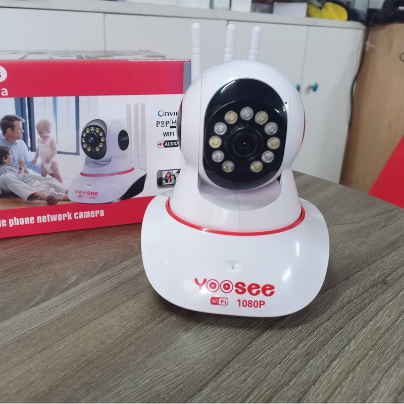CAMERA TIỆN LỢI 3 ANTEN 11 LED , LẮP ĐẶT NHANH , BAN ĐÊM CÓ MÀU 11LED