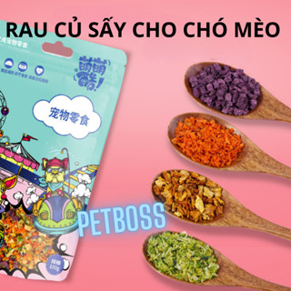 Rau củ sấy khô cho chó, bổ sung chất xơ rau củ cần thiết cho thú cưng