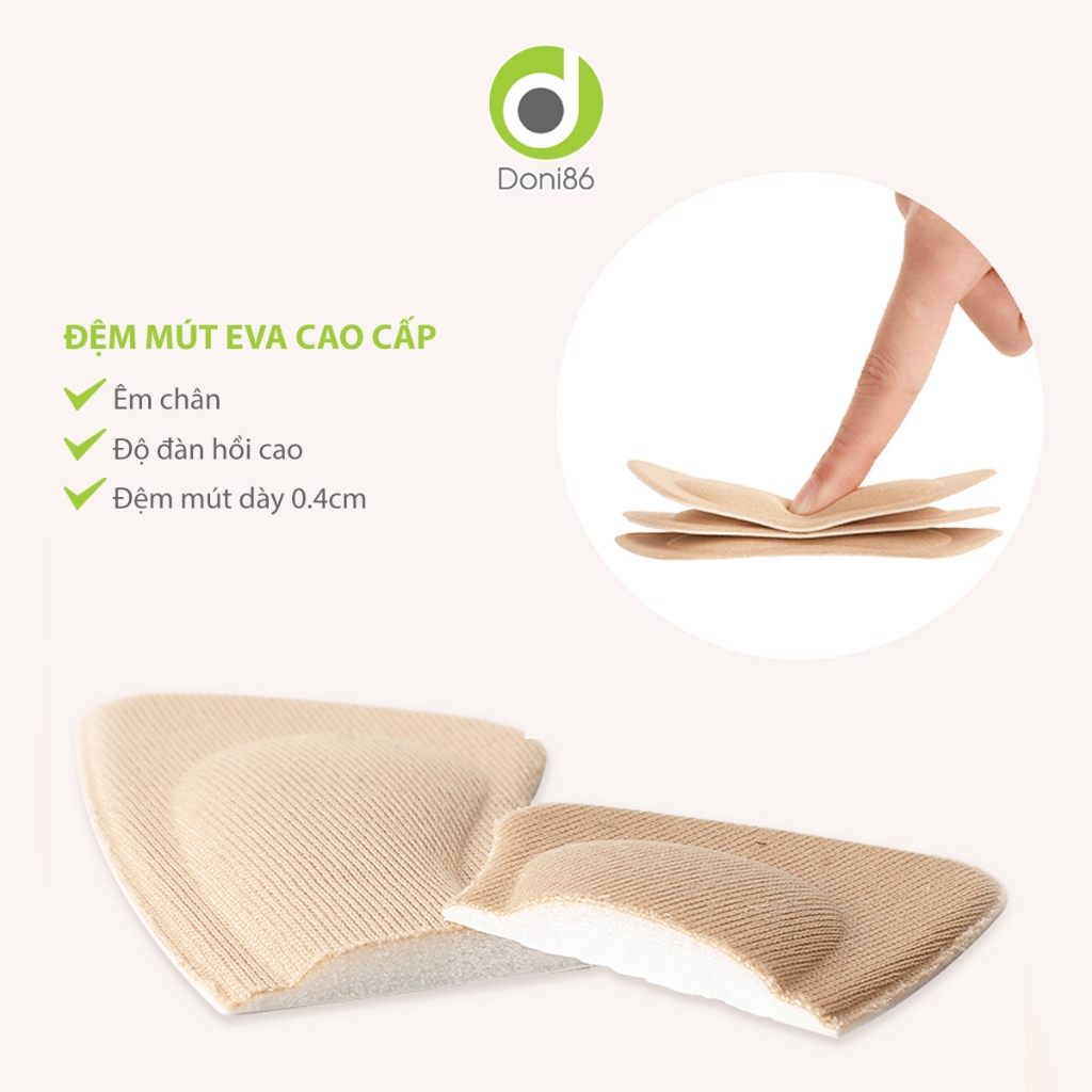 MIÊNG LÓT GÓT GIÀY ÊM CHÂN 4D CHỐNG TRẦY, CHỐNG TRƯỢT DÀNH CHO NAM VÀ NỮ - DONI86 - PK53