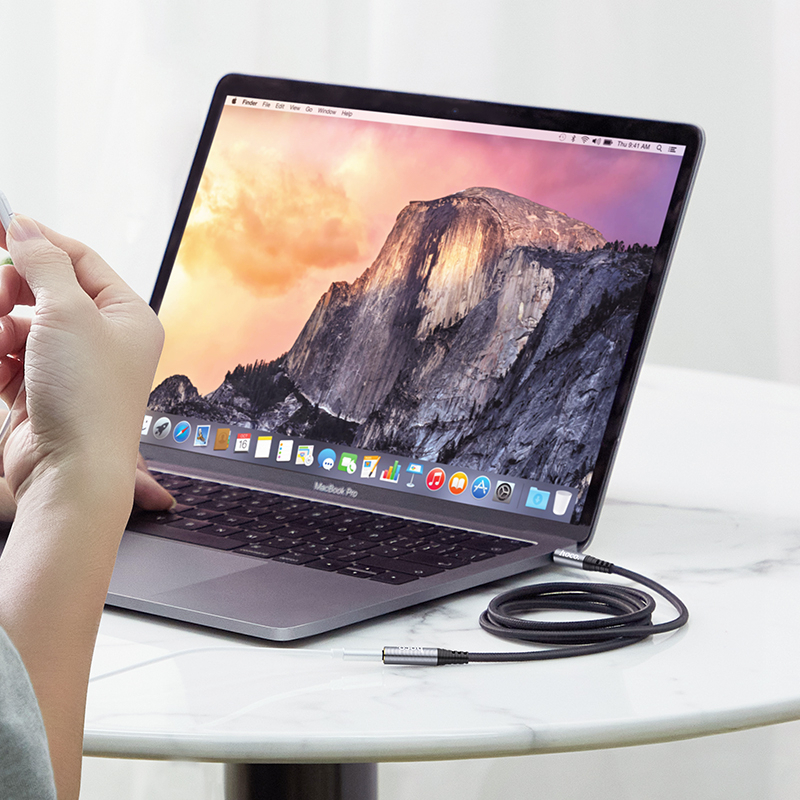 Dây nối dài cổng 3.5mm aux Hoco cáp dài 1m 2m dùng cho Tai Nghe loa jack 3.5 mm