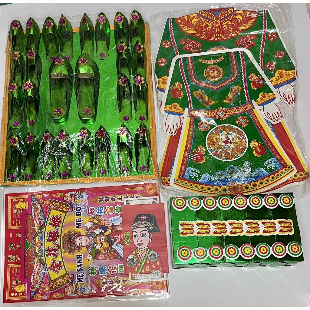Bộ Giấy Cúng Đầy Tháng, Thôi Nôi, Cúng Căn: Bé Trai - Bé Gái. (Cung Cấp Mâm Cúng Trọn Gói)