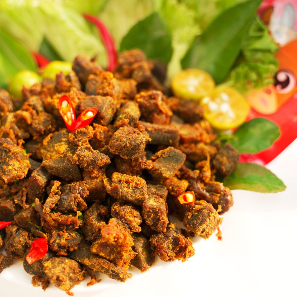 Bò khô cắt viên vị cay chính hãng Annalala thơm ngon đậm vị gói 100g