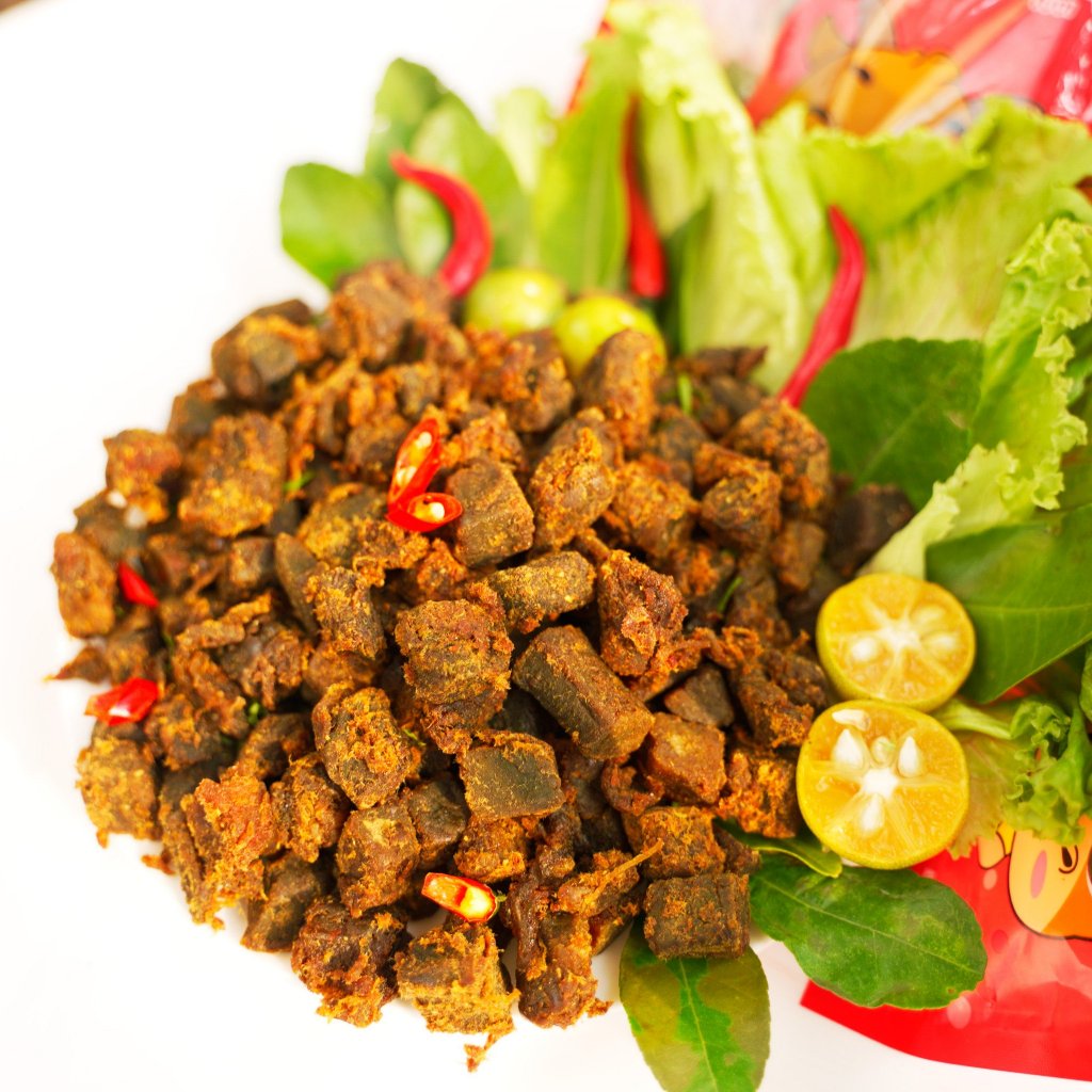 Bò khô cắt viên vị cay chính hãng Annalala thơm ngon đậm vị gói 100g