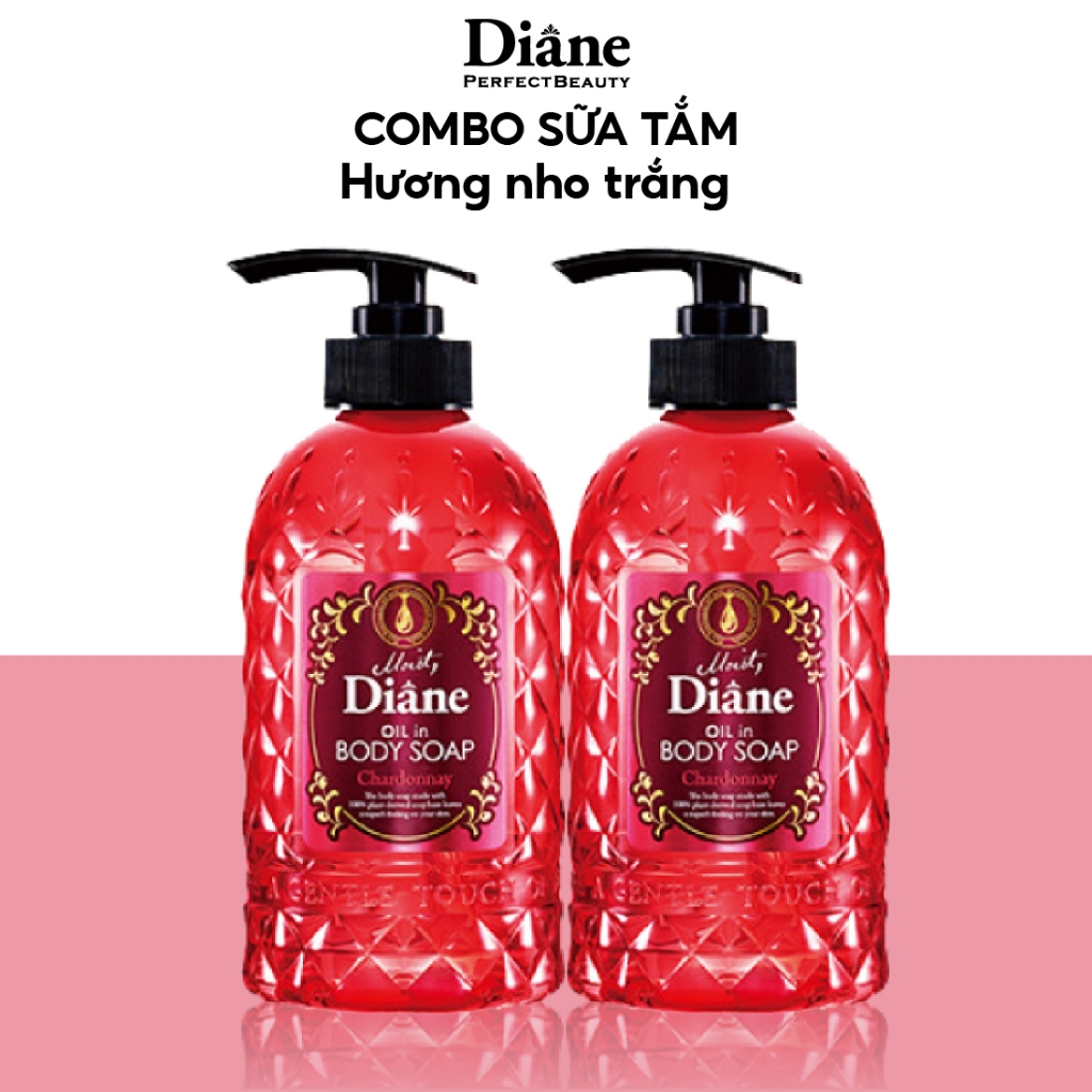 Combo 2 sữa tắm tinh dầu giàu độ ẩm Moist Diane Oil in Body Soap Chardonnay- 500ml