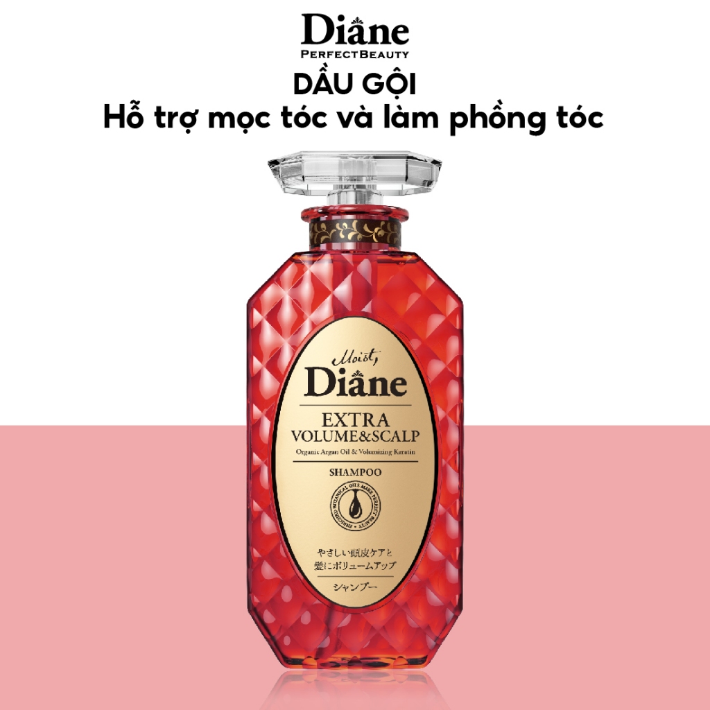 Dầu gội hỗ trợ mọc tóc & làm phồng tóc Moist Diane Extra Volume & Scalp - 450ml