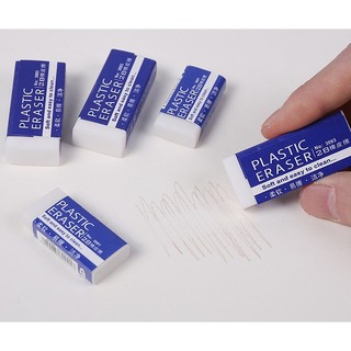 Gôm dẻo, tẩy plastic eraser 2B,4B bút chì, dẻo tiện lợi, màu trắng giá rẻ