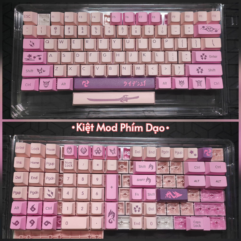 Keycap Ninja Sakura | PBT | Cherry Profile