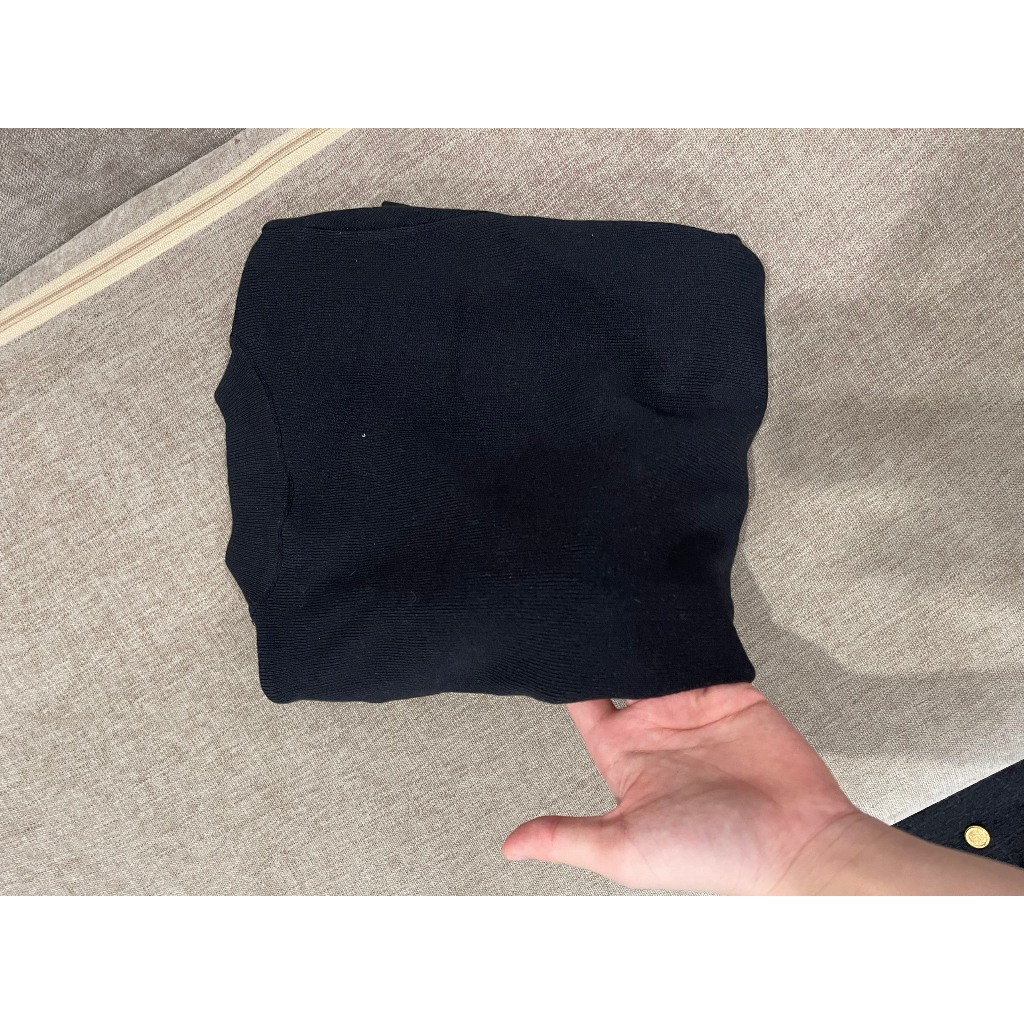 Đầm body H/M thun trơn dáng dài tay ngắn cổ tròn tôn dáng che khuyết điểm sang trọng kín đáo