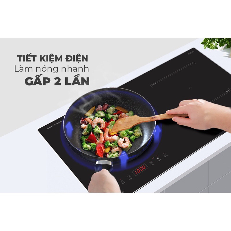 Bếp đôi điện từ SUNHOUSE SHB9101S