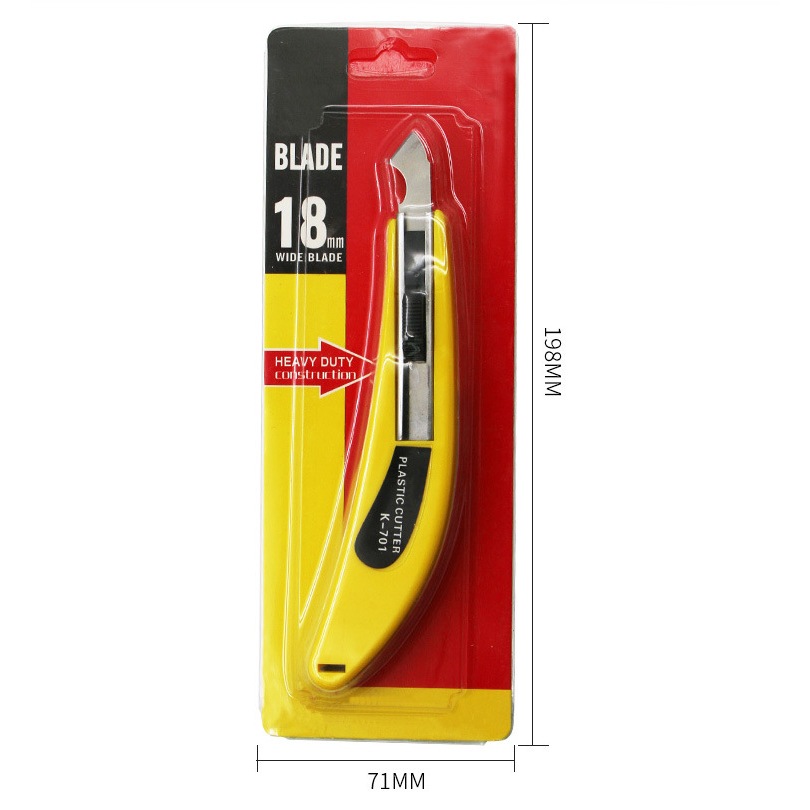 Dao chuyên dụng đa năng cắt miếng mica - pvc - alu - giấy cạc tông kèm 2 lưỡi dự phòng bền đẹp chắc tay.