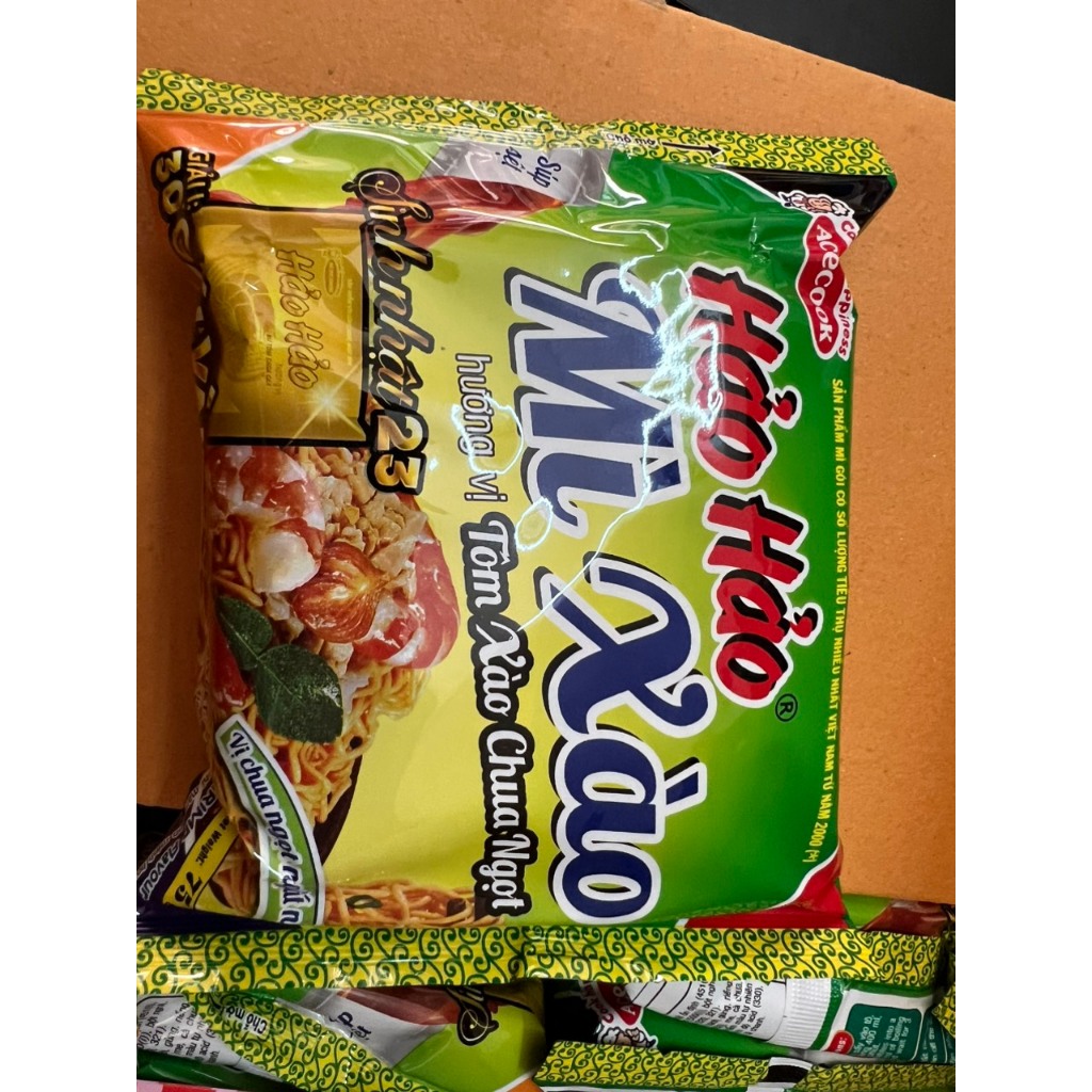 Thùng Mì Hảo Hảo Xào Tôm Chua Ngọt 30 Gói x 75g Date mới nhất
