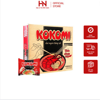 Thùng mì kokomi vị tôm chua cay 30 gói x 65g date mới nhất