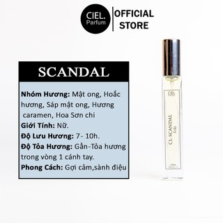 Nước hoa nữ cao cấp CL SCANDAL Edp 12ml chính hãng CIEL Parfum phong cách gợi cảm, sành điệu