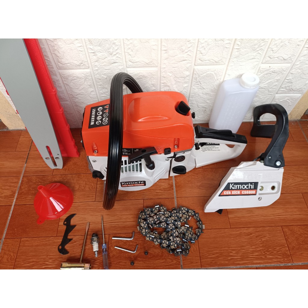 Máy Cưa Xích Chạy Xăng Kamochi CS6800 Mẫu mới