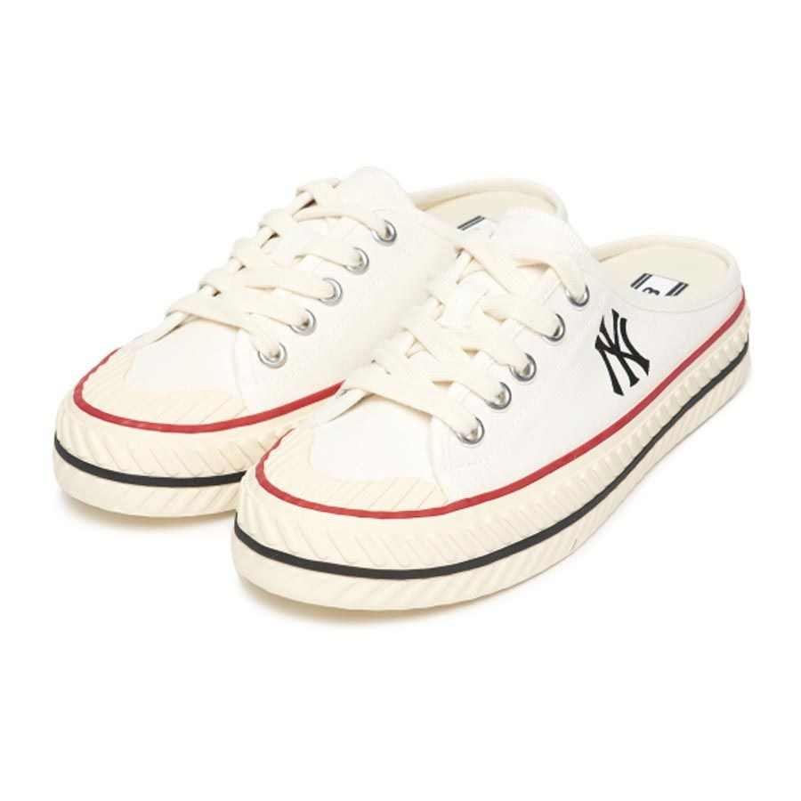 Giày MLB Playball Mule Dia Monogram New York Yankees - ĐEN