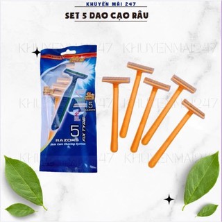 DAO CẠO RÂU 5 CÁI SIÊU BÉN (ĐỒNG GIÁ 10K)