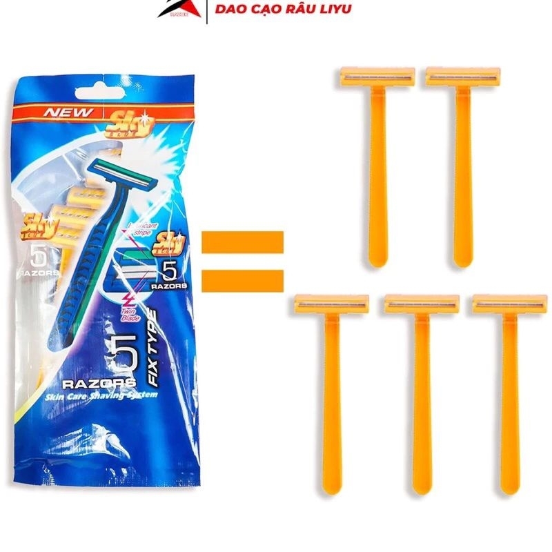 DAO CẠO RÂU 5 CÁI SIÊU BÉN (ĐỒNG GIÁ 10K)
