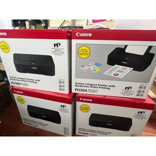 Máy in phun màu chính hãng Canon PIXMA TS207 (đã bao gồm 2 hộp mực PG-745S và CL-746s)