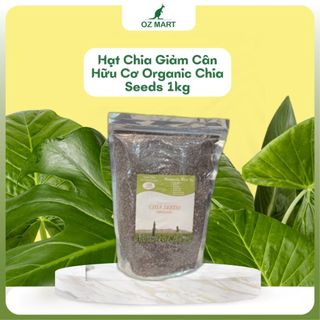[Date 12/2023] Hạt chia hữu cơ Aura Chia The Miracle Seed 1Kg cung cấp omega 3, ăn kiêng giảm cân, chống oxy hóa