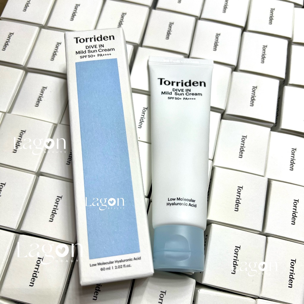 Kem chống nắng Torriden DIVE IN Mild Suncream 60ml SPF 50+ PA++ khoáng chất dịu nhẹ giúp nâng tông da tự nhiên