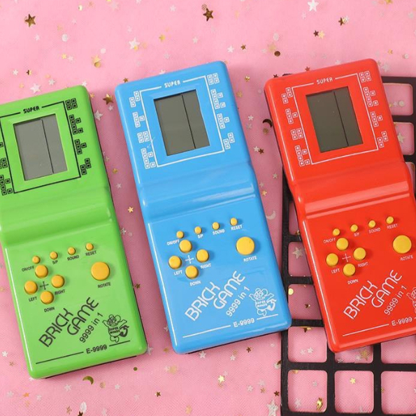 Máy chơi game điện tử cầm tay xếp gạch Brick game, Máy chơi game cầm tay đen trắng cổ điển tuổi thơ