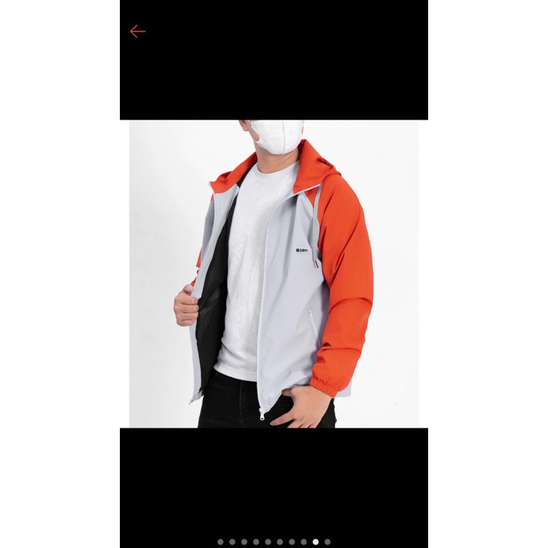 Áo gió phối màu nam nữ thời trang, áo khoác gió 2 lớp lót lưới