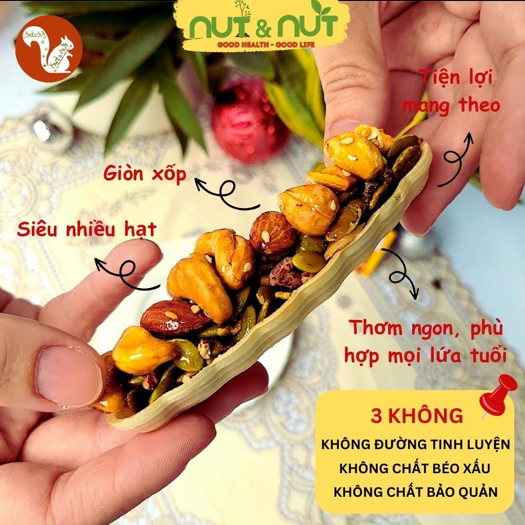Bánh thuyền mix hạt ngũ cốc Nut&Nut bánh ăn kiêng siêu hạt giảm cân không đường healthy eat clean nhiều dinh dưỡng