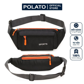 Túi đeo hông chạy bộ Sport 2021 , túi bao tử đeo bụng, đai chạy bộ đựng điện thoại POLATO