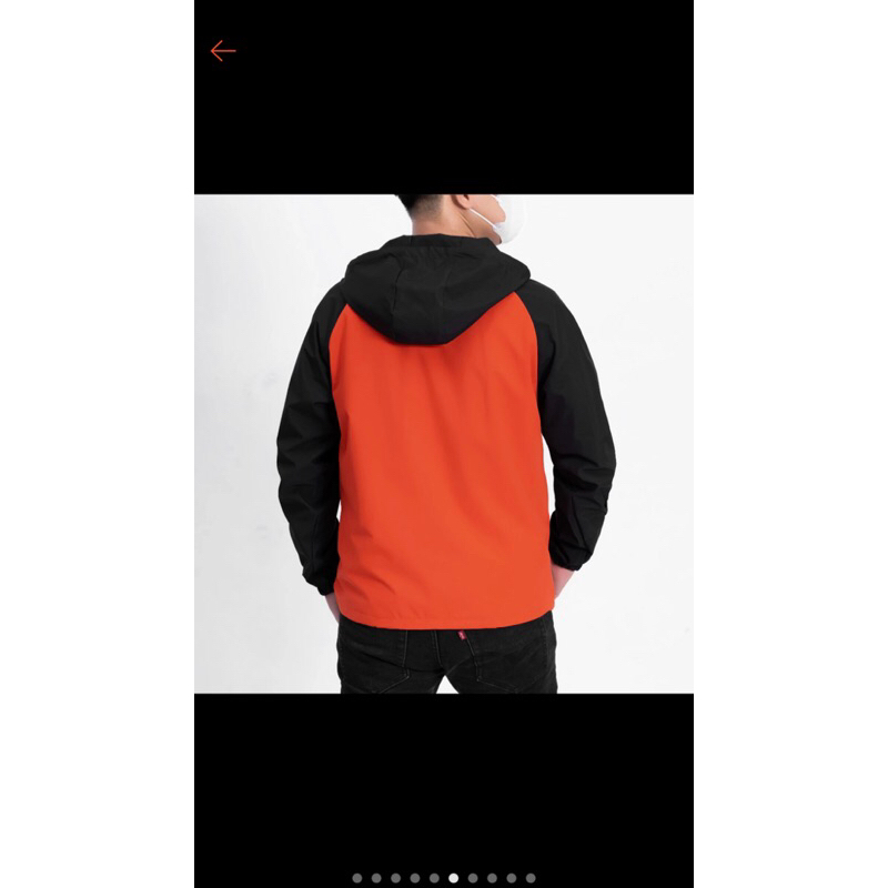 Áo gió phối màu nam nữ thời trang, áo khoác gió 2 lớp lót lưới