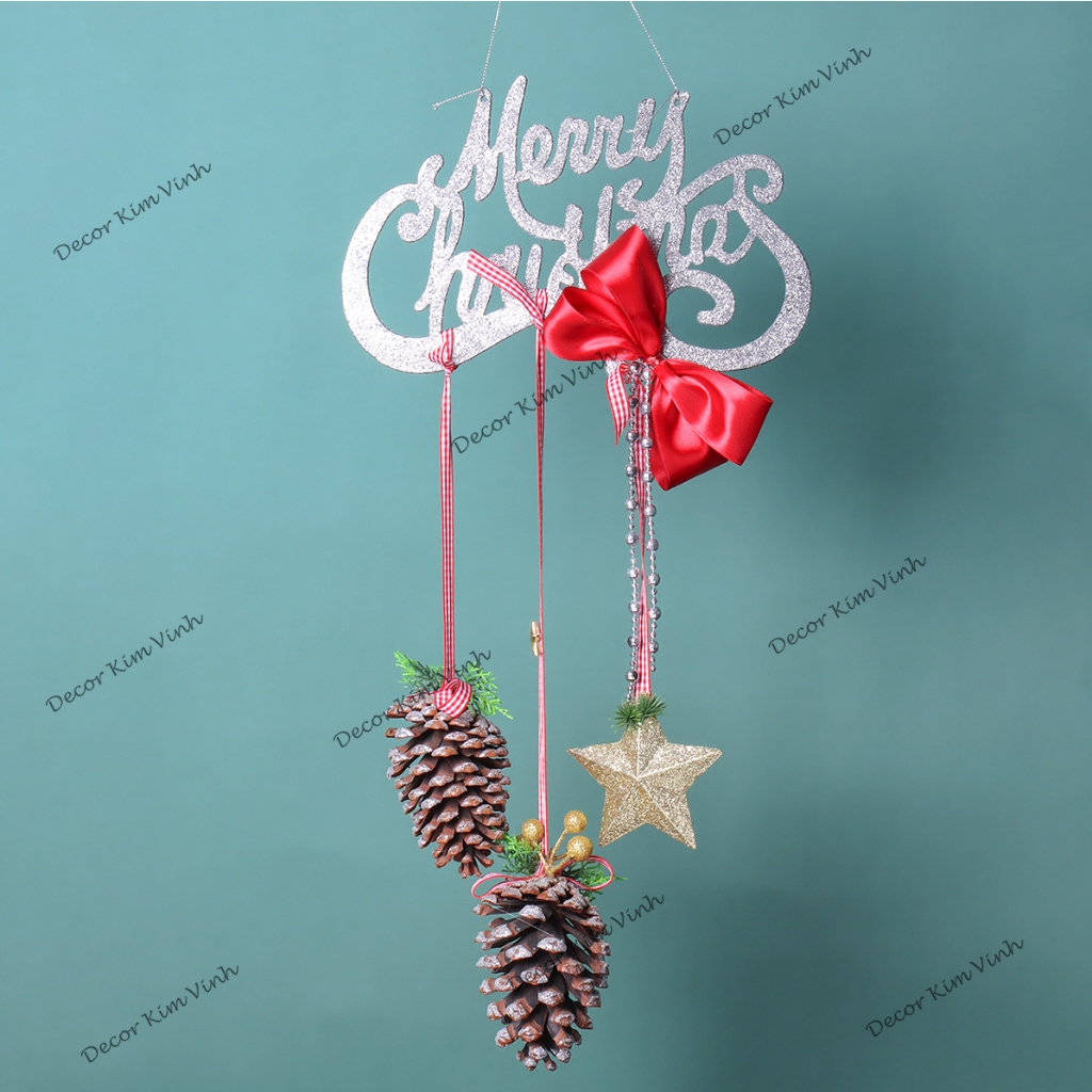 Dây Treo Thông Merry CC23 CHỮ VÀ THÔNG Trang Trí Noel Phụ Kiện Trang Trí Giáng Sinh