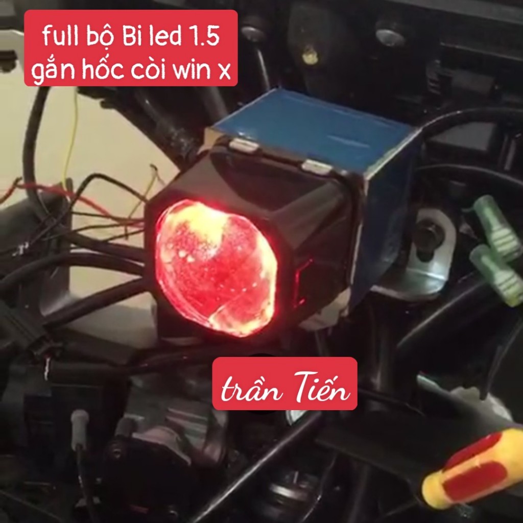 Combo bi cầu bi led MT 1.5.cho winerx