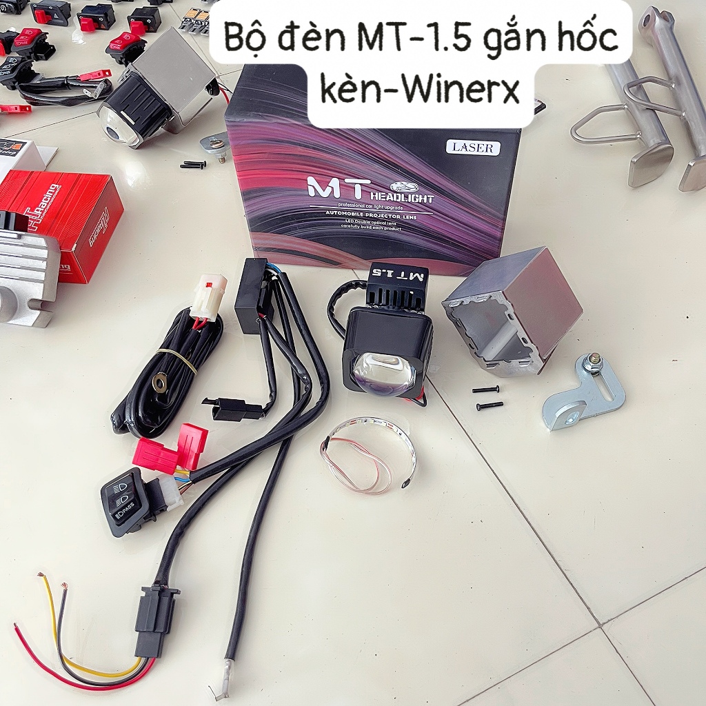 Combo bi cầu bi led MT 1.5.cho winerx