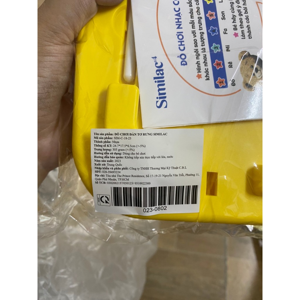 ĐỒ CHƠI ĐÀN TƠ RƯNG SIMILAC IQ QUÀ TẶNG TỪ SỮA SIMILAC