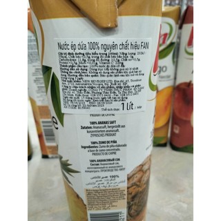 NƯỚC ÉP THƠM - FAN PINEAPPLE JUICE 1L