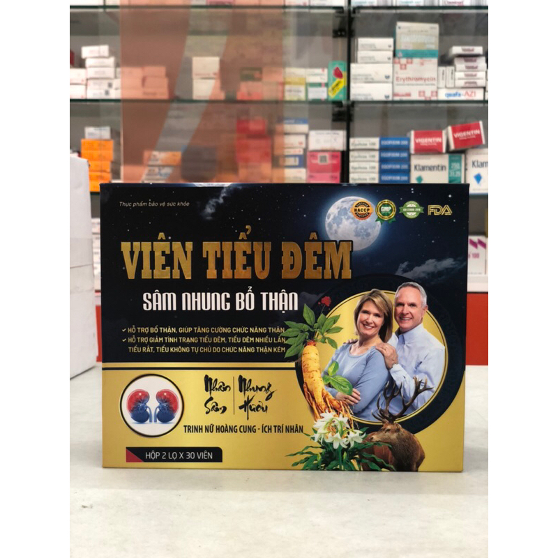 [ Hàng Chính Hãng ] VIÊN TIỂU ĐÊM SÂM NHUNG BỔ THẬN DIOPHACO (Hộp 2 lọ *30v)