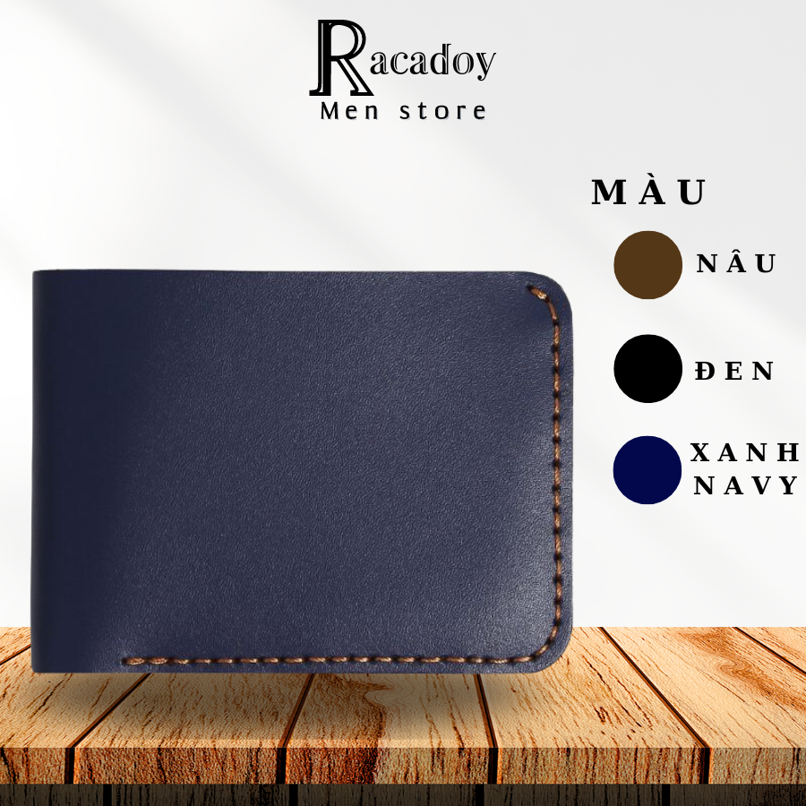 Ví Nam Đẹp Mini Phong Cách Thời Trang Đơn Giản Năng Động, Bóp Da Độ Bền Cao Thương Hiệu Racadoy | VI CM25