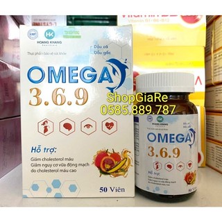 Dầu gấc OMEGA 369 chứa dầu gấc, vitamin sáng mắt, đẹp da, bảo vệ tim mạch hộp 50 viên