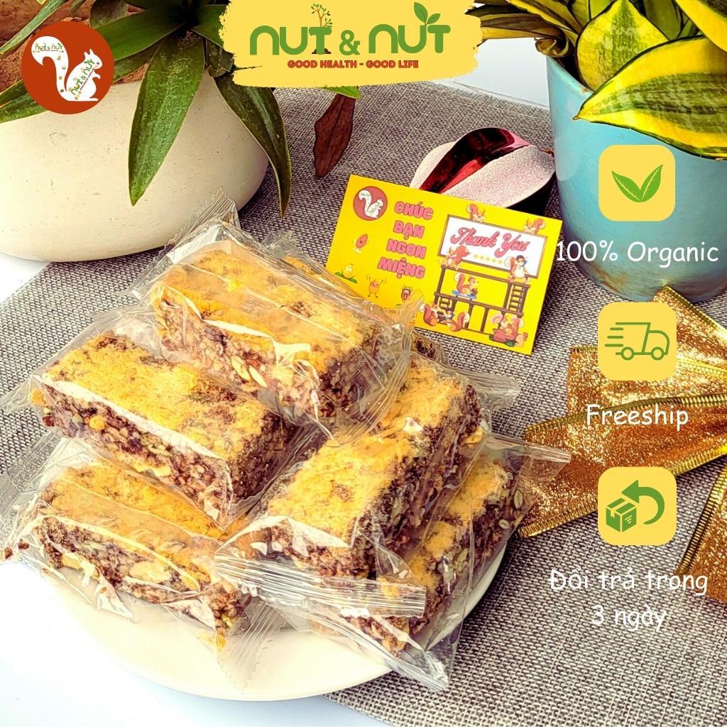 Thanh gạo lứt chà bông Nut&Nut mix hạt ngũ cốc bánh gạo lức giảm cân ăn kiêng không đường healthy eat clean dinh dưỡng
