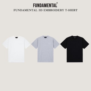 Áo thun cotton thêu nổi 3d fundamental/ fundamental embroidery t-shirt