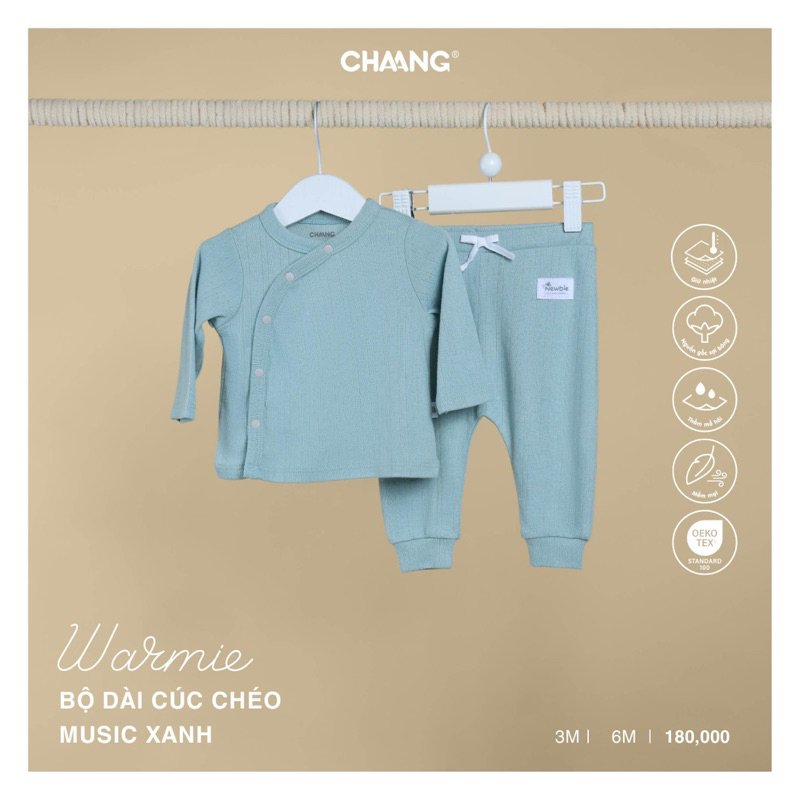 Chaang bộ dài tay cho bé sơ sinh Chaang Music AW23